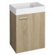 Aqualine ZOJA mosdótartó szekrény platina tölgy 39,5x50x22 cm 51049DP
