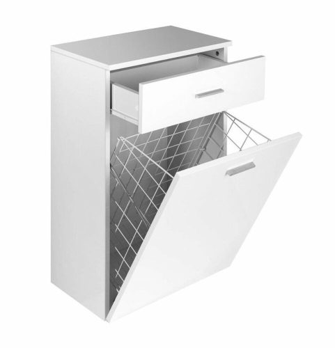 Aqualine ZOJA alsó szekrény fiókkal szennyestartóval 50x78x29cm 51310