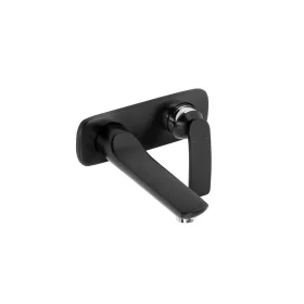   KLUDI-BALANCE falsík alatti, kétlyukas fali mosdócsap 180 mm, fekete/króm