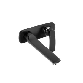   KLUDI-BALANCE falsík alatti, kétlyukas fali mosdócsap 230 mm, fekete/króm