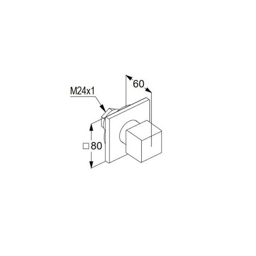 KLUDI-DECUS háromutas váltó, matt fekete