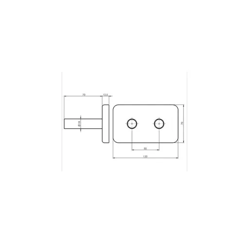 Sapho WICHER takarórozetta 50mm bekötéshez KRÓM (600.315.1)