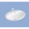 Alföldi Saval 2.0 beépíthető mosdó 53x44cm Easyplus mázfelülettel (6006 33 R1) - Kifutó!