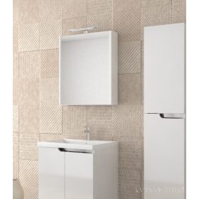   PIRAMIDA AKVA Tükrös fürdőszobai szekrény LED világítással - 60 cm