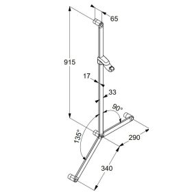 KLUDI-SIRENA CARE állítható zuhanyrúd