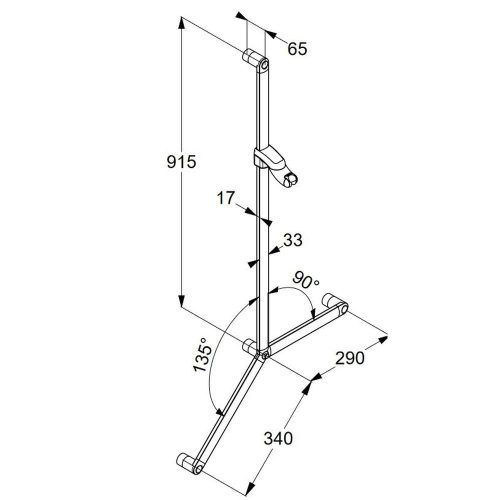 KLUDI-SIRENA CARE állítható zuhanyrúd
