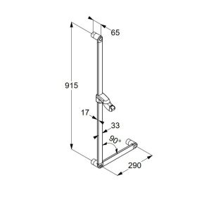 KLUDI-SIRENA CARE állítható zuhanyrúd