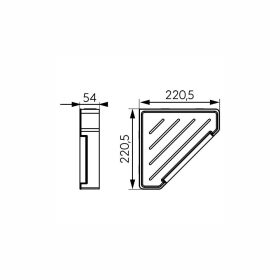   Ferro EMOTION sarok zuhanykosár üvegtörlő elemmel 65578,4