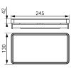 Ferro EMOTION polc dupla wc-papír tartóval 240 x 130 mm 65581,1