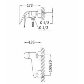   Strohm-Teka Itaca zuhany csaptelep Króm 672310200 (kifutó-2025)