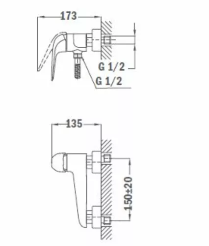 Strohm-Teka Itaca zuhany csaptelep Króm 672310200 (kifutó-2025)