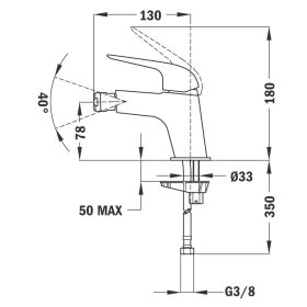 Strohm-Teka Itaca bide csaptelep Króm 676260200