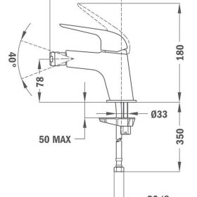 Strohm-Teka Itaca bide csaptelep Merész fekete  67626020N2