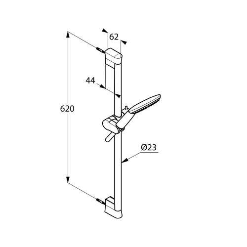 KLUDI-FRESHLINE zuhanygarnitúra 1S L=600 mm