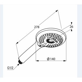 KLUDI-FRESHLINE kézizuhany 3S