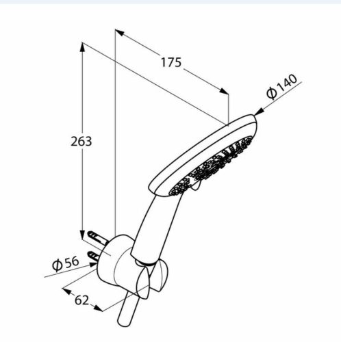 KLUDI-FRESHLINE zuhanyszett kádhoz 3S