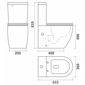 Strohm-Teka Manacor BTW WC, soft close ülőkével 700190200