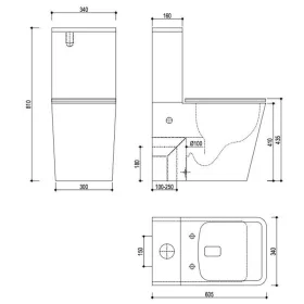 Strohm-Teka Formentera BTW WC 700300200