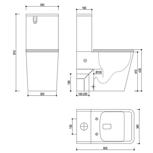 Strohm-Teka Formentera BTW WC 700300200
