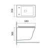 Strohm-Teka Dessin fali WC, soft close ülőkével 700370200