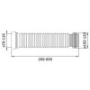 Strohm-Teka Flexibilis bekötőcső tömítéssel 260-650mm 720050007