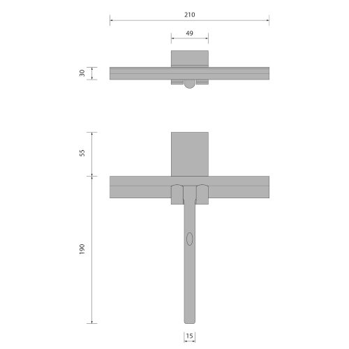 Sapho Polysan vízlehúzó matt fekete inox (72825.21)