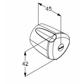 KLUDI-STANDARD fogantyú G1/2 (meleg), fém