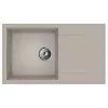 Mofém Zenit 78 1B1D Bézs gránit mosogató 1 medence + csepptálca 780x460mm
