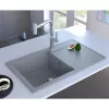 Mofém Zenit 78 1B1D Szürke gránit mosogató 1 medence + csepptálca 780x460mm