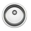 Mofém EVO2 435 mosogató rozsdamentes 1 medencés kerek d435mm, csaplyuk nélkül,  szatén