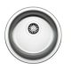 Mofém EVO2 435 mosogató rozsdamentes 1 medencés kerek d435mm, csaplyuk nélkül,  szatén