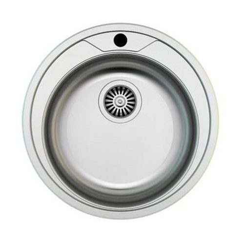 Mofém Infinite 510 mosogató rozsdamentes kerek 1 medencés d510mm, szatén
