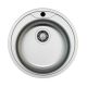 Mofém Infinite 510 mosogató rozsdamentes kerek 1 medencés d510mm, szatén