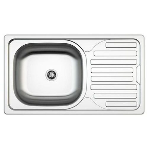 Mofém EVO2 1B1D mosogató rozsdamentes 1 medence +csepptálcca 780x435mm, szatén
