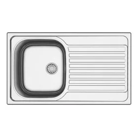   Mofém Infinite 1B1D mosogató rozsdamentes 1 medence + csepptálca 860x500mm, polírozott
