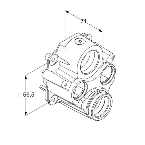 KLUDI adapter fordított vízcsatlakozáshoz 88011-hez