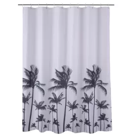   Zuhanyfüggöny - PALM TREE - Impregnált textil - 180 x 200 cm