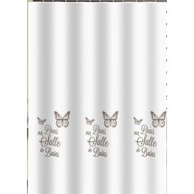   Zuhanyfüggöny - BUTTERFLY - Impregnált textil - 180 x 200 cm