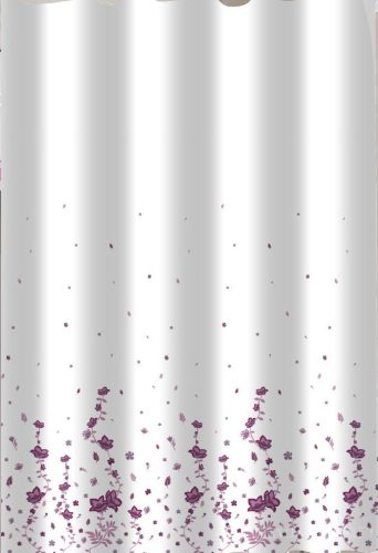 Zuhanyfüggöny - MINI FLOWERS - Impregnált textil - 180 x 200 cm