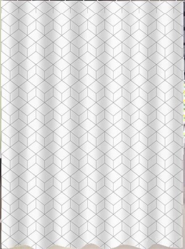 Zuhanyfüggöny - SQUARE - Impregnált textil - 180 x 200 cm