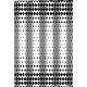 Zuhanyfüggöny - BLACK AND WHITE - Impregnált textil - 180 x 200 cm