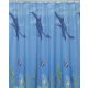 Zuhanyfüggöny - DOLPHIN - Impregnált textil - 180 x 200 cm