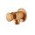 Strohm-Teka Kerek fém fali csatlakozó Tüzes bronz 79010520BZ