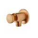 Strohm-Teka Kerek fém fali csatlakozó Tüzes bronz 79010520BZ