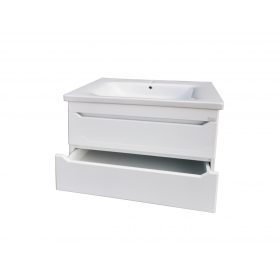   TMP SHARP 80 fali függesztett fürdőszobabútor 80 cm Sanovit Soft 13080 porcelán mosdókagylóval