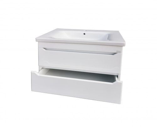 TMP SHARP 80 fali függesztett fürdőszobabútor 80 cm Sanovit Soft 13080 porcelán mosdókagylóval