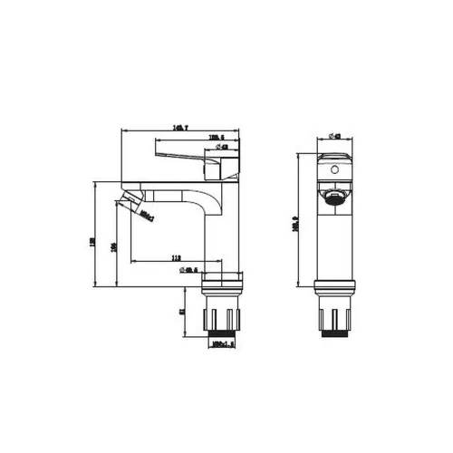 Mofém HELLO mosdó csaptelep leeresztő szelep nélkül