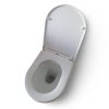 Eros OVAL álló WC ülőkével komplett - perem nélküli öblítés - alsó / hátsó kifolyású