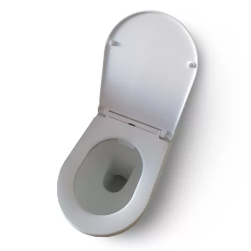 Eros OVAL álló WC ülőkével komplett - perem nélküli öblítés - alsó / hátsó kifolyású