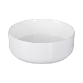   EROS SIMPLE 8 - PULTRA ültethető - Top Counter - porcelán mosdó - MATT FEHÉR - 36 x 36 x 13 cm